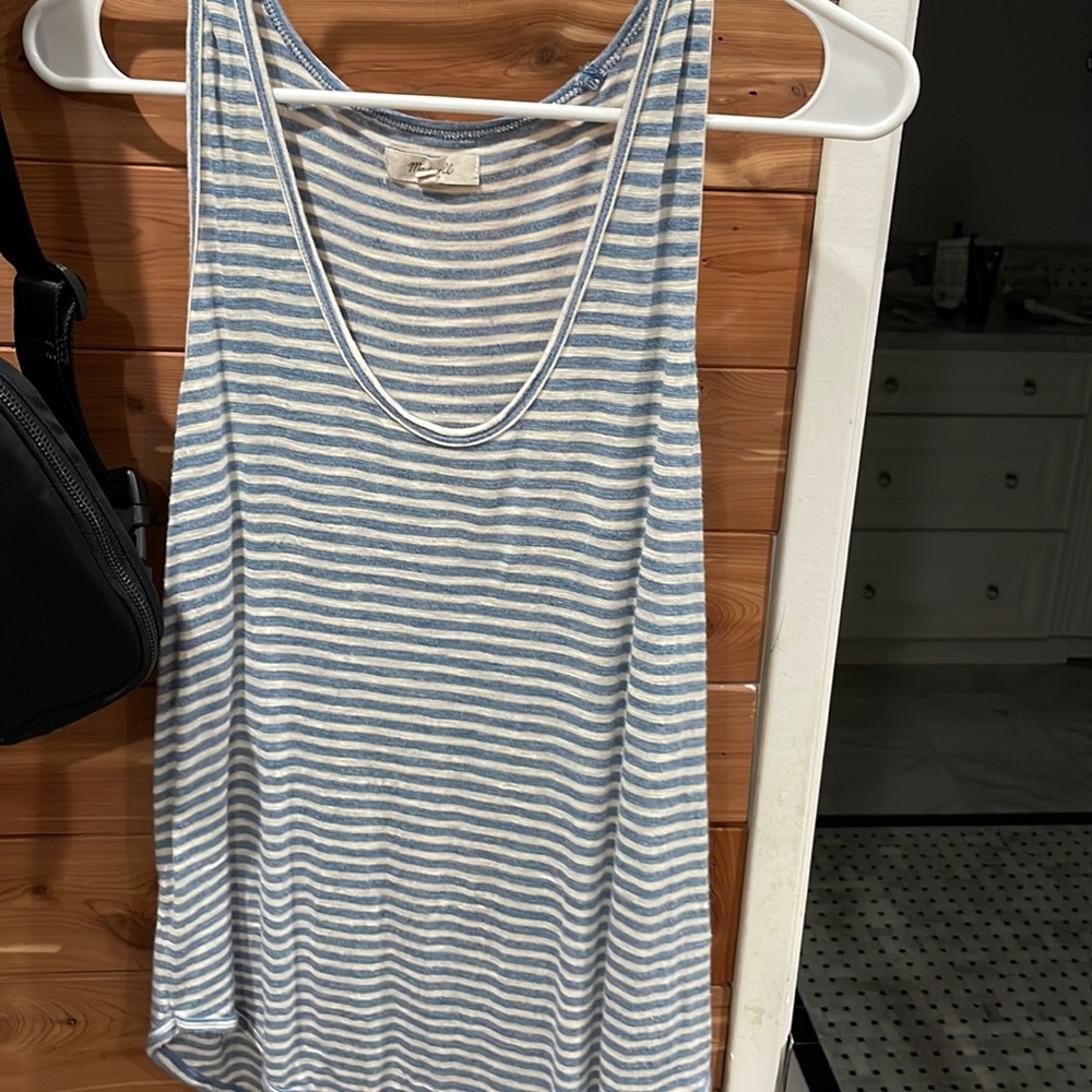 Madewell size small strip tank top